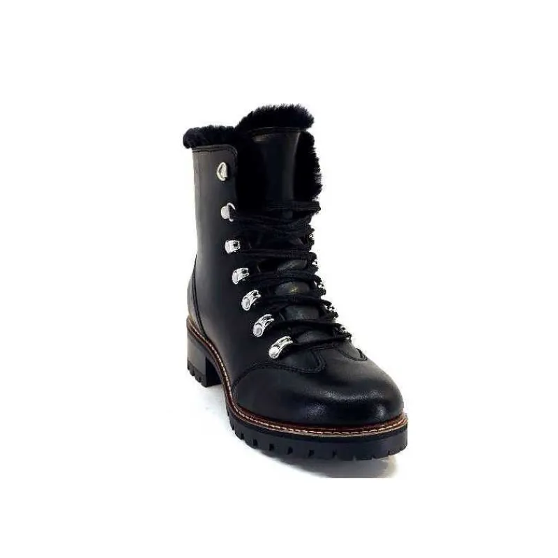 Fourrure|Fourrées<gemilli sarl - hooper Bottines Fourrées Mouton Hooper Shoes Albe Cuir Noir