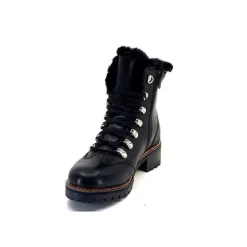 Fourrure|Fourrées<gemilli sarl - hooper Bottines Fourrées Mouton Hooper Shoes Albe Cuir Noir