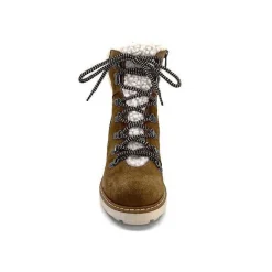 Fourrure|Fourrées<Ivoire-354 Bottines Fourrées Mouton Ivoire 109371 Daim Camel