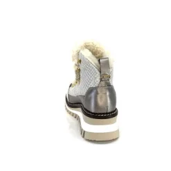 Montagne|Fourrure<new italia Bottines Fourrées 24154646 Perla Cuir &amp; Doré Blanc