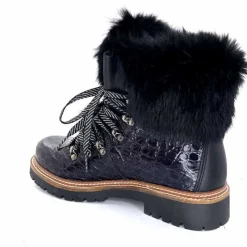 Neige|Montagne<Olang Bottines Fourrées Imperial Luxe Cuir Vernis Noir