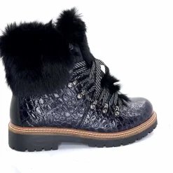 Neige|Montagne<Olang Bottines Fourrées Imperial Luxe Cuir Vernis Noir