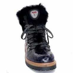 Neige|Montagne<Olang Bottines Fourrées Imperial Luxe Cuir Vernis Noir