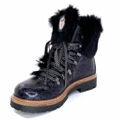 Neige|Montagne<Olang Bottines Fourrées Imperial Luxe Cuir Vernis Noir