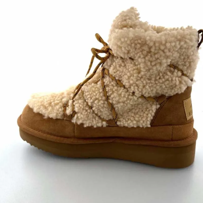 Montagne|Fourrure<sweet heritage Bottines Fourrées Praz Daim Fourrure Camel