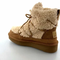 Montagne|Fourrure<sweet heritage Bottines Fourrées Praz Daim Fourrure Camel