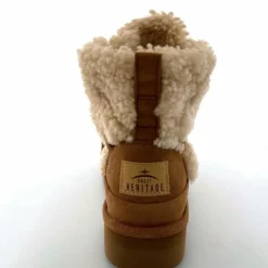 Montagne|Fourrure<sweet heritage Bottines Fourrées Praz Daim Fourrure Camel