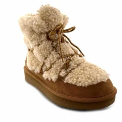 Montagne|Fourrure<sweet heritage Bottines Fourrées Praz Daim Fourrure Camel