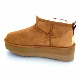 Montagne|Fourrure<sweet heritage Bottines Fourrées Patineuse Daim Camel