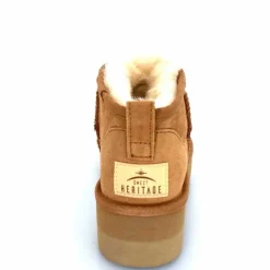 Montagne|Fourrure<sweet heritage Bottines Fourrées Patineuse Daim Camel