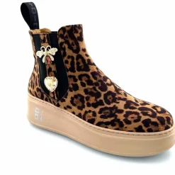Bijoux|Bottines<GioPiu Bottines Gio+ Piada 04 E Textile Léopard Bijoux Marron