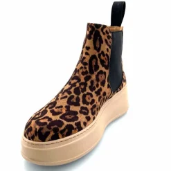 Bijoux|Bottines<GioPiu Bottines Gio+ Piada 04 E Textile Léopard Bijoux Marron