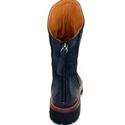 Rock|Basic<Ivoire0156 Bottines Ivoire 3270 Carrie Cuir Wash Marine Noir