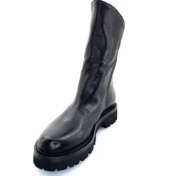 Rock|Basic<Ivoire0156 Bottines Ivoire 3270 Carrie Cuir Noir