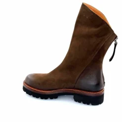 Rock|Basic<Ivoire0156 Bottines Ivoire 3270 Carrie Cuir Wash Marron