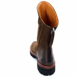 Rock|Basic<Ivoire0156 Bottines Ivoire 3270 Carrie Cuir Wash Marron