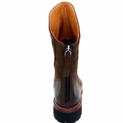 Rock|Basic<Ivoire0156 Bottines Ivoire 3270 Carrie Cuir Wash Marron