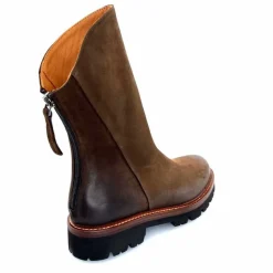 Rock|Basic<Ivoire0156 Bottines Ivoire 3270 Carrie Cuir Wash Marron