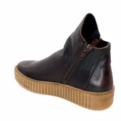 Compensées & Plateformes|Bottines<follia dolce Bottines Ivoire 411 Cuir Foncé Marron