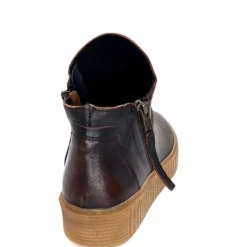 Compensées & Plateformes|Bottines<follia dolce Bottines Ivoire 411 Cuir Foncé Marron