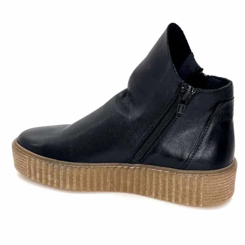 Compensées & Plateformes|Bottines<follia dolce Bottines Ivoire 411 Cuir Noir