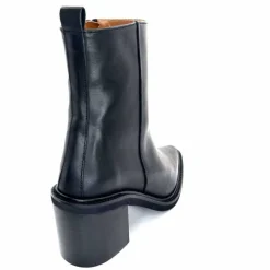 Basic|Bottines<belang Bottines Ivoire 303 Cuir Noir