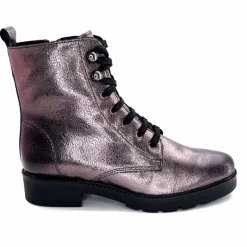 Bottines<We Do Bottines Ivoire 77707 Cuir Plomb Acier