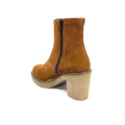 Bottines<Ivoire0104a Bottines Ivoire 52245 Daim Cognac