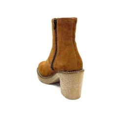 Bottines<Ivoire0104a Bottines Ivoire 52245 Daim Cognac