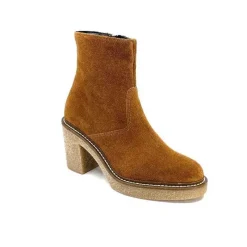 Bottines<Ivoire0104a Bottines Ivoire 52245 Daim Cognac