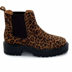 Animalier|Bottines<Ivoire0209b Bottines Ivoire 13295 Daim Léo Léopard