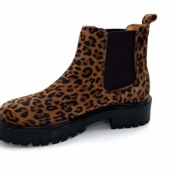 Animalier|Bottines<Ivoire0209b Bottines Ivoire 13295 Daim Léo Léopard