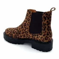 Animalier|Bottines<Ivoire0209b Bottines Ivoire 13295 Daim Léo Léopard