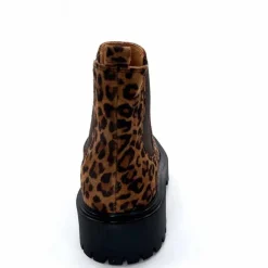 Animalier|Bottines<Ivoire0209b Bottines Ivoire 13295 Daim Léo Léopard