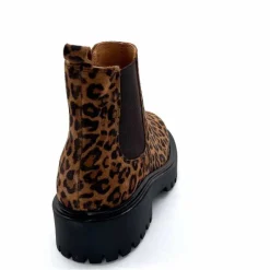 Animalier|Bottines<Ivoire0209b Bottines Ivoire 13295 Daim Léo Léopard