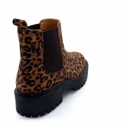 Animalier|Bottines<Ivoire0209b Bottines Ivoire 13295 Daim Léo Léopard