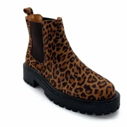 Animalier|Bottines<Ivoire0209b Bottines Ivoire 13295 Daim Léo Léopard