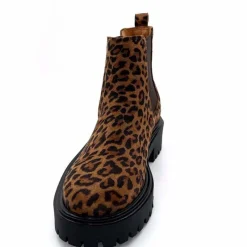 Animalier|Bottines<Ivoire0209b Bottines Ivoire 13295 Daim Léo Léopard