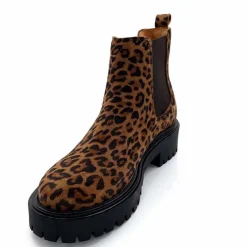 Animalier|Bottines<Ivoire0209b Bottines Ivoire 13295 Daim Léo Léopard