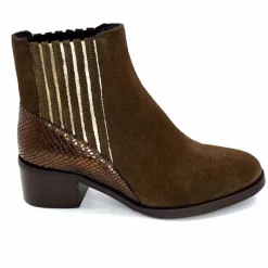 Elégant|Bottines<We Do Bottines Ivoire 99885 Daim Marron