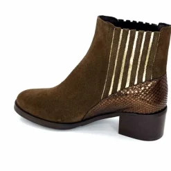 Elégant|Bottines<We Do Bottines Ivoire 99885 Daim Marron