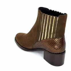 Elégant|Bottines<We Do Bottines Ivoire 99885 Daim Marron