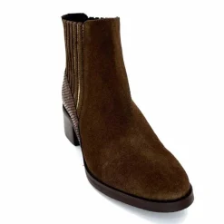 Elégant|Bottines<We Do Bottines Ivoire 99885 Daim Marron