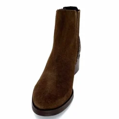 Elégant|Bottines<We Do Bottines Ivoire 99885 Daim Marron