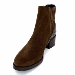 Elégant|Bottines<We Do Bottines Ivoire 99885 Daim Marron