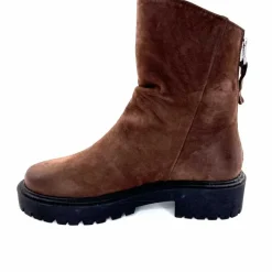 Bottines<Ivoire0209b Bottines Ivoire 13296 Daim Marron