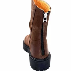 Bottines<Ivoire0209b Bottines Ivoire 13296 Daim Marron