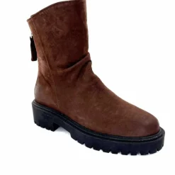 Bottines<Ivoire0209b Bottines Ivoire 13296 Daim Marron
