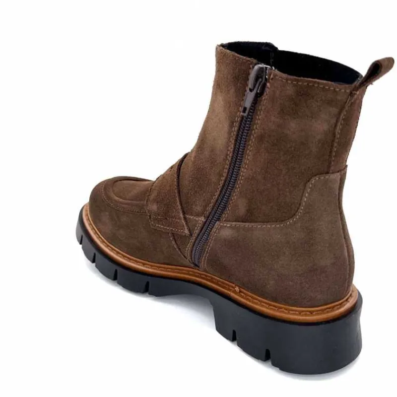 Masculin|Bottines<Ivoire0351a Bottines Ivoire 2546057 Daim Marron