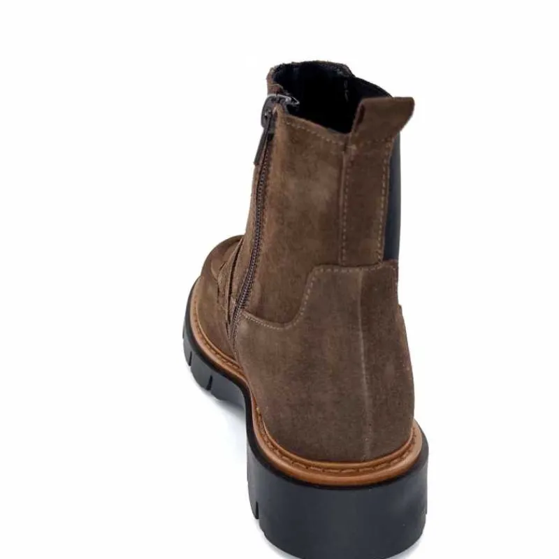 Masculin|Bottines<Ivoire0351a Bottines Ivoire 2546057 Daim Marron